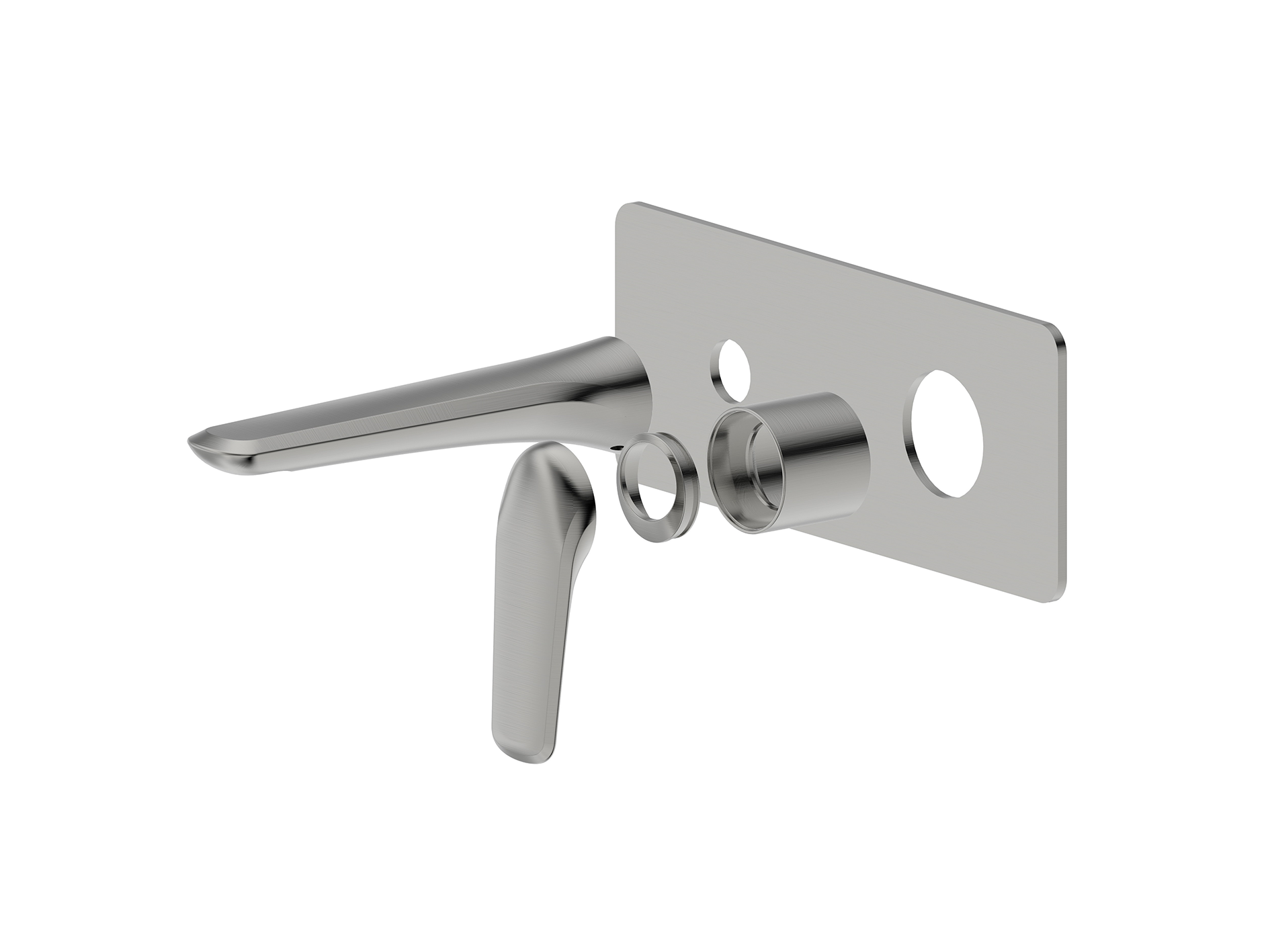 Lushh Sequoia Wall Basin/Bath Mixer Square Plate LS-SQ-305S