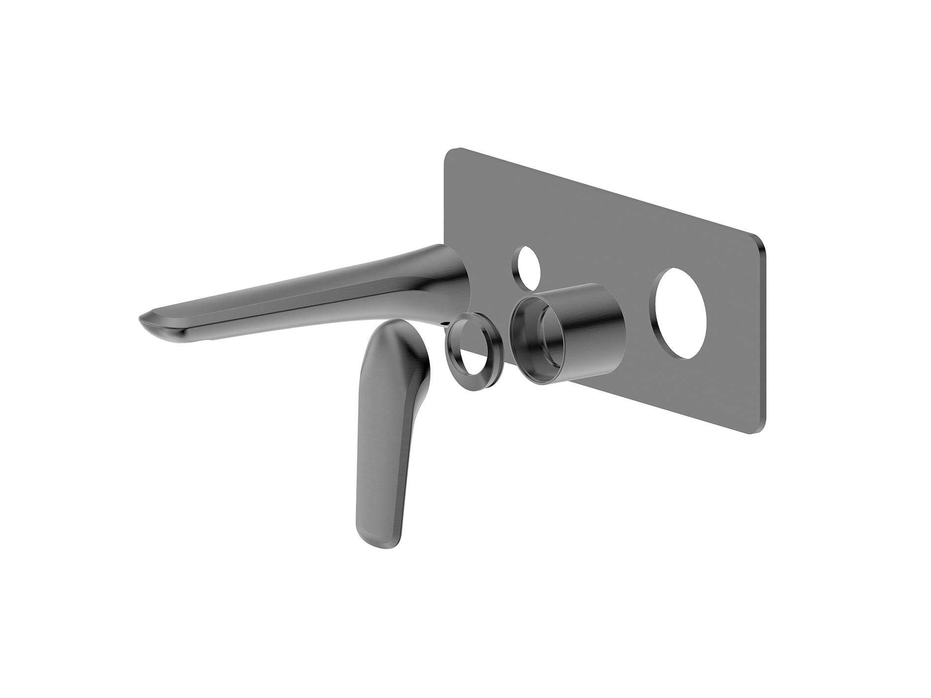 Lushh Sequoia Wall Basin/Bath Mixer Square Plate LS-SQ-305S