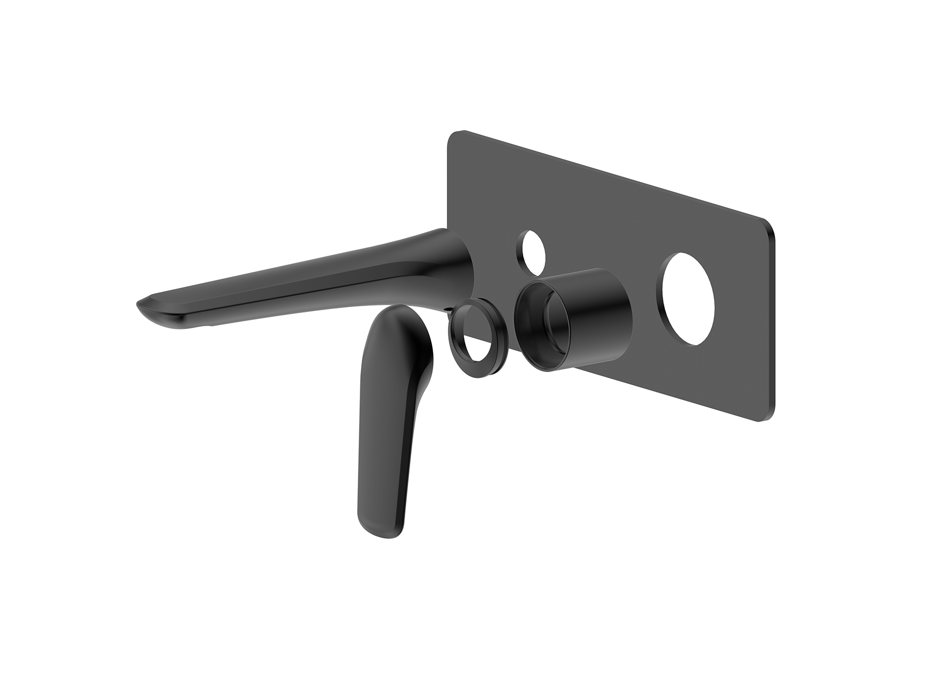 Lushh Sequoia Wall Basin/Bath Mixer Square Plate LS-SQ-305S