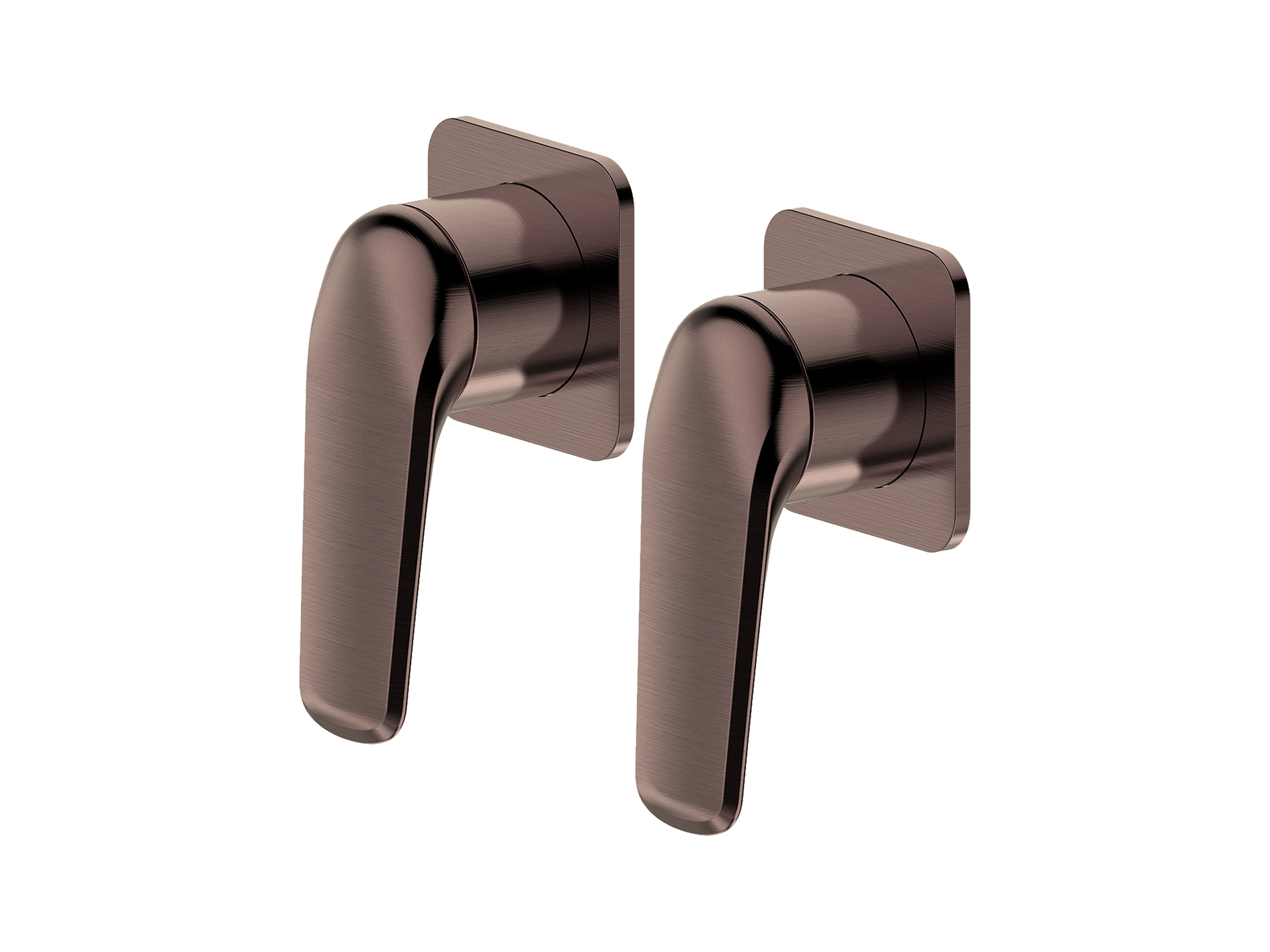 Lushh Sequoia Twin Shower/Bath Mixer Square Separate Plates LS-SQ-333SS