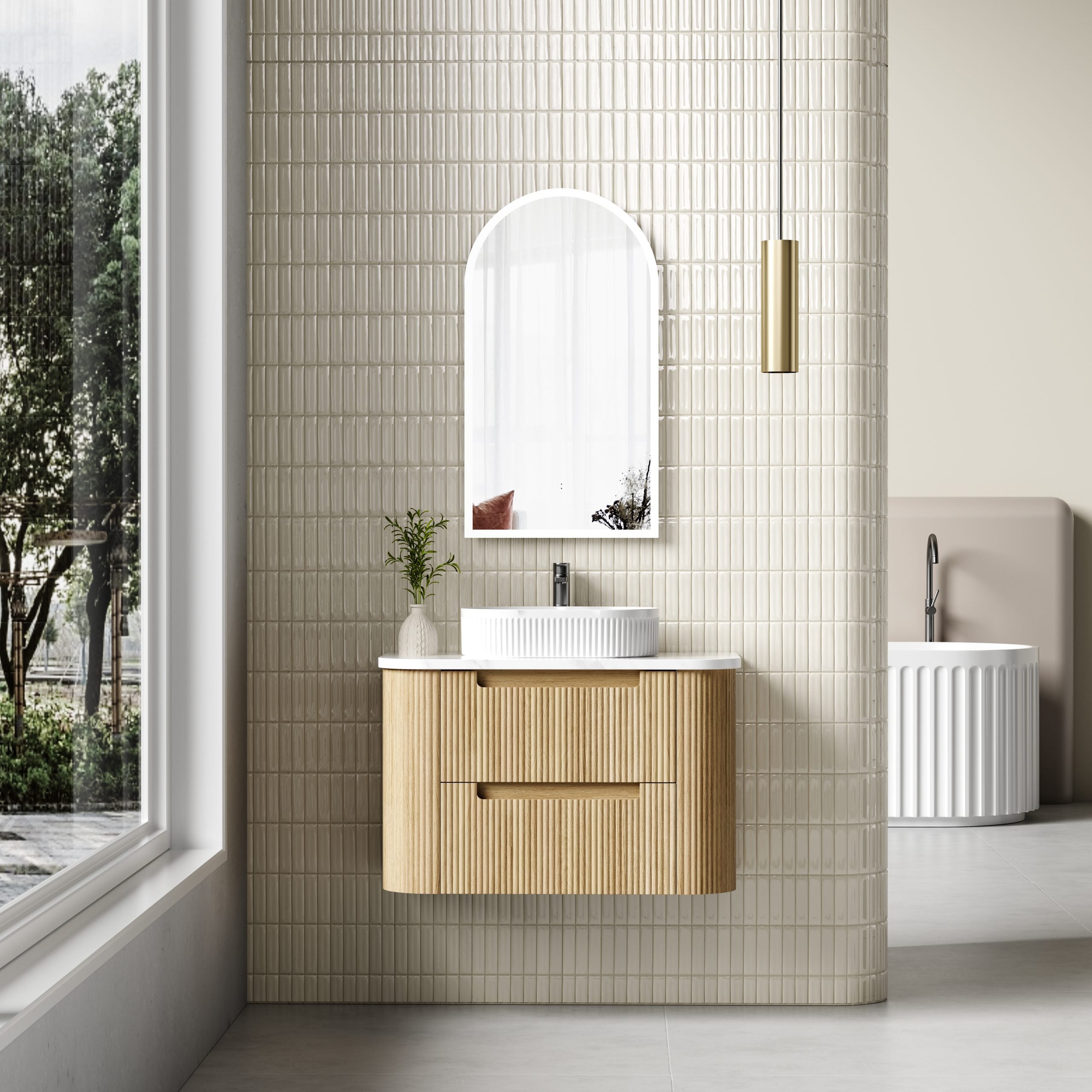 Aulic Varcelli 900mm Tier Wall Hung