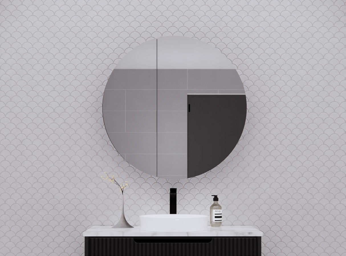 ABS Riva London Round Shaving Cabinet