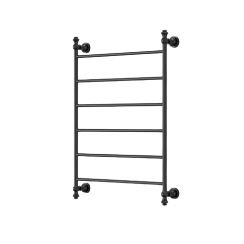 Modern National Medoc 6 Bar Heated Towel Rail - MED6080-6BK