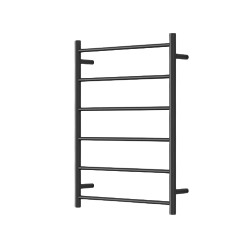 Modern National Mirage 6 Bar Heated Towel Rail - MIR6080-6BK