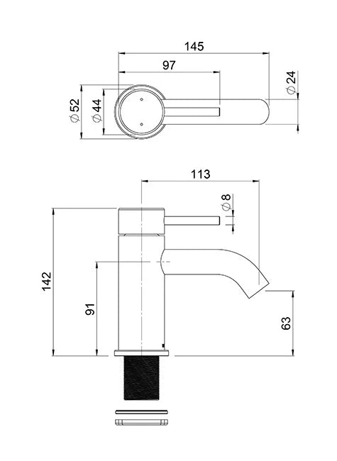 Methven Minimalist MK2 Basin Mixer MNBCP