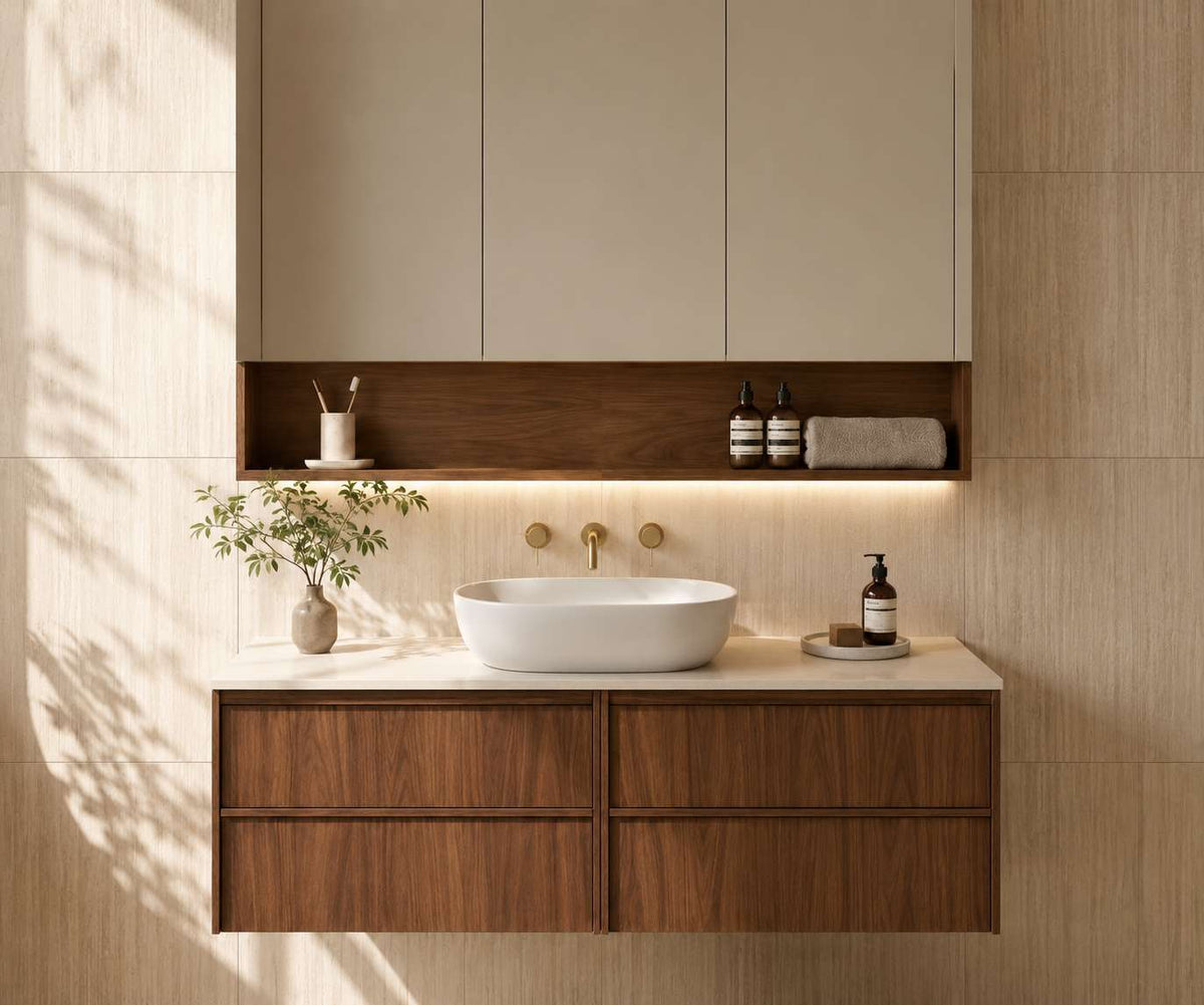 Lukka Ridgewood Modern All-Drawer 1200mm Single Bowl Wall Hung Vanity