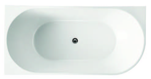 Infinity 1300mm Corner Back to Wall Bath Tub - NER1300L