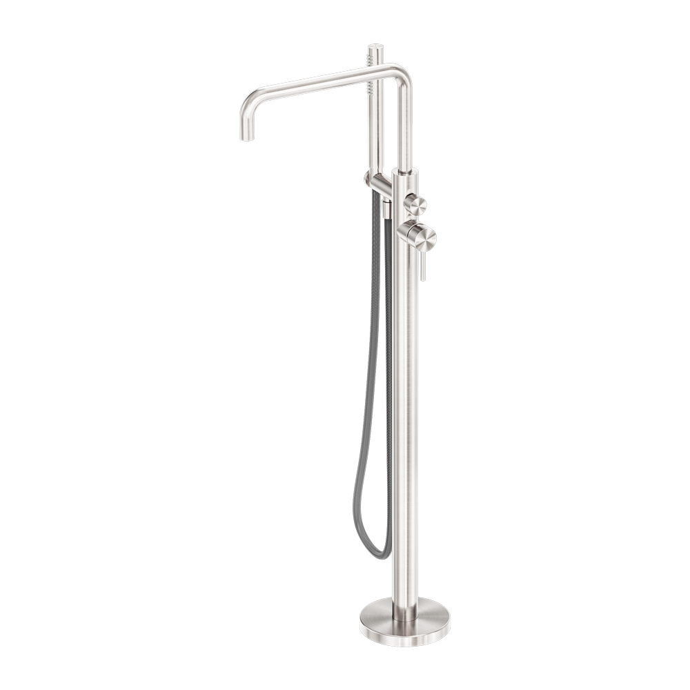 Nero Zen SS316L Freestanding Bath Mixer with Outdoor Shower Hose NR162203a01