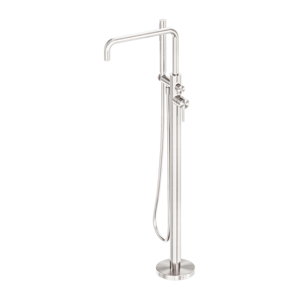 Nero Zen SS316L Freestanding Bath Mixer with PVC Shower Hose NR162203a02