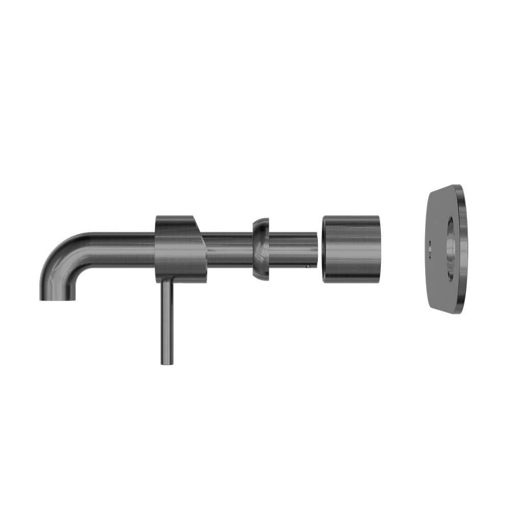 Nero Zen SS316L Wall Basin/Bath Mixer 185/230mm Spout Trim Kit NR162210at