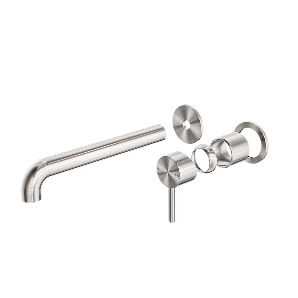 Nero Zen SS316L Wall Basin/Bath Mixer Separate Plate 185/230mm Spout Trim Kit NR162210bt