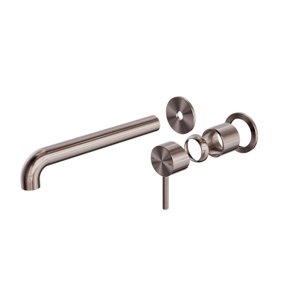 Nero Zen SS316L Wall Basin/Bath Mixer Separate Plate 185/230mm Spout Trim Kit NR162210bt