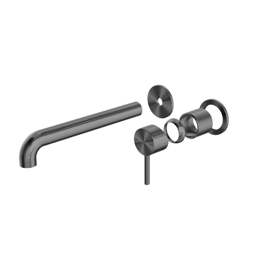 Nero Zen SS316L Wall Basin/Bath Mixer Separate Plate 185/230mm Spout Trim Kit NR162210bt