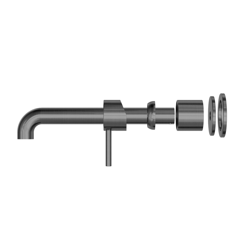 Nero Zen SS316L Wall Basin/Bath Mixer Separate Plate 185/230mm Spout Trim Kit NR162210bt