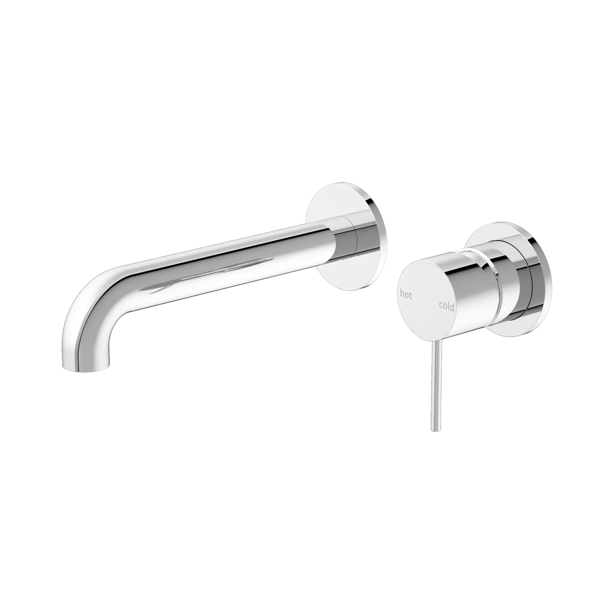 Nero Mecca Wall Basin/Bath Mixer Separate Plates NR221907c185