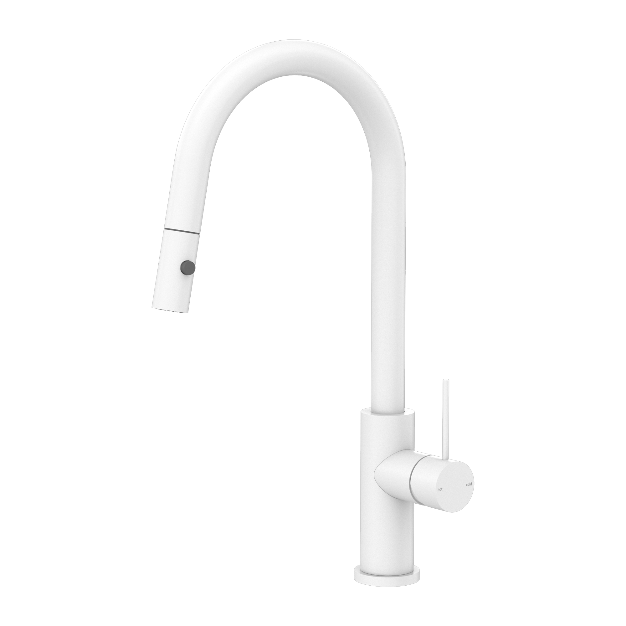 Nero Mecca Gooseneck Pullout Sink Mixer with Vegie Spray NR221908