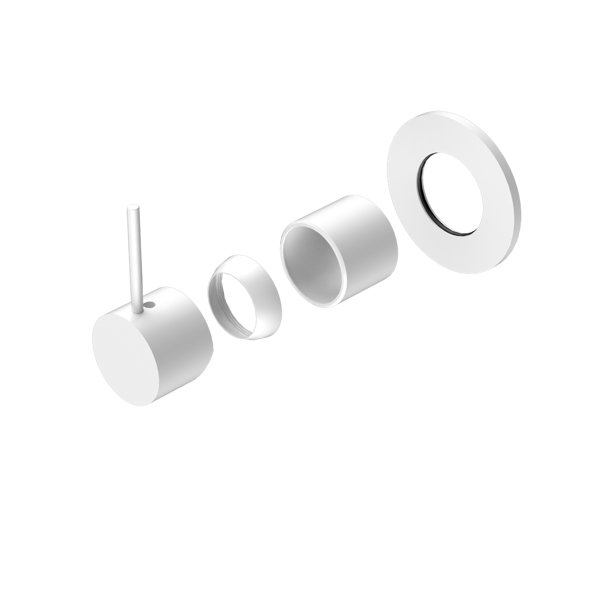 Nero Mecca Shower/Bath Mixer Up Handle Trim Kit 80mm Plate NR221911bt