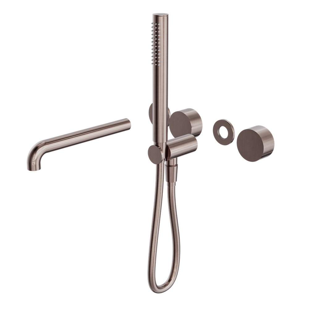 Nero Kara Progressive Shower System with Spout Trim Kit Separate Plates NR271903bt