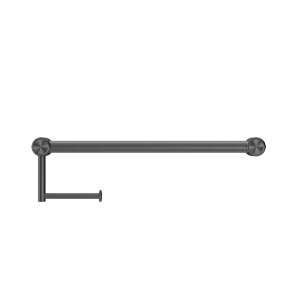 Nero Mecca Care 25mm Grab Rail with Toilet Roll Holder 450mm NRCR2518A