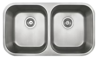 Abey NuQueen Double Bowl Undermount Sink Q200UT2