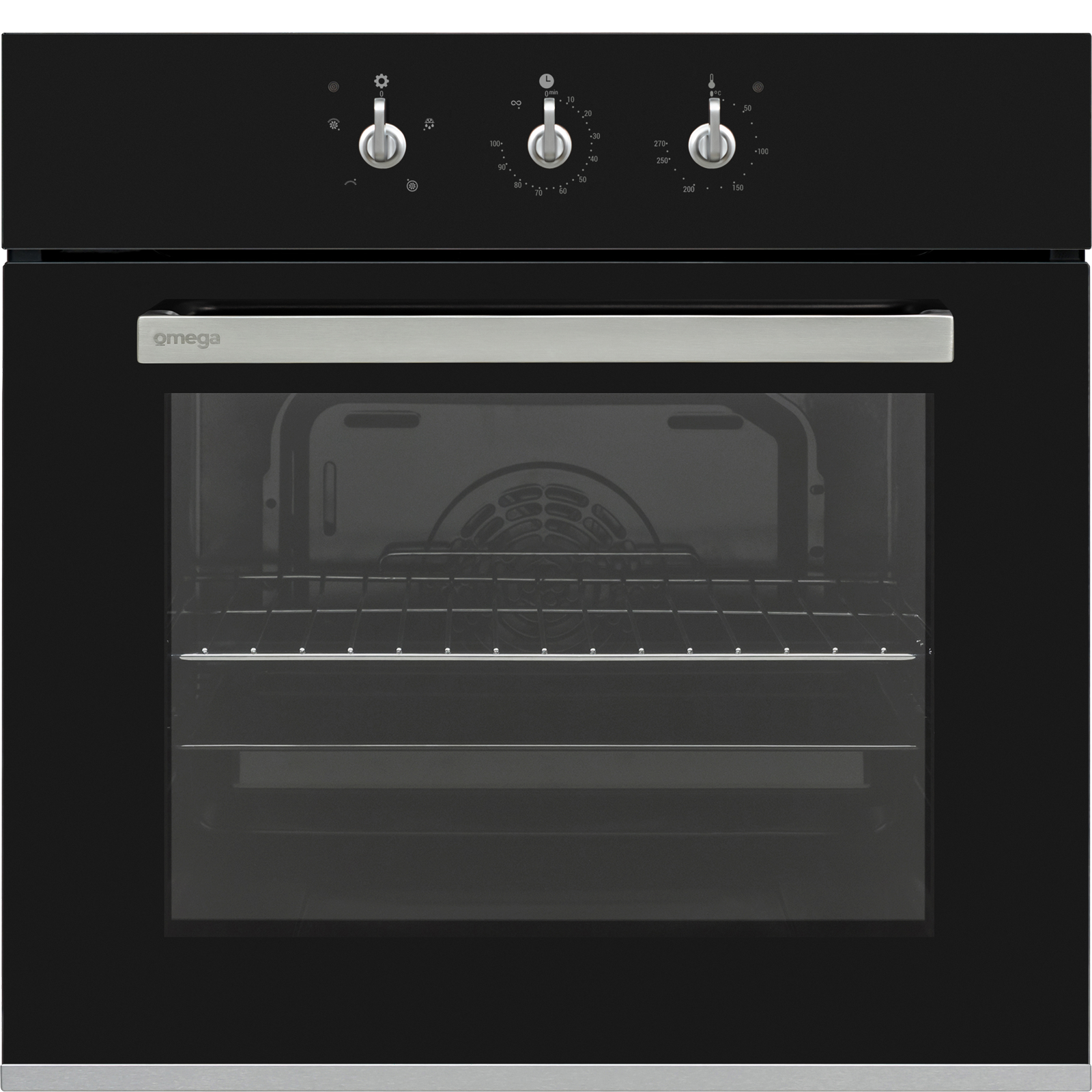 Omega 60cm Stainless Steel Electric Wall Oven OBO650X2