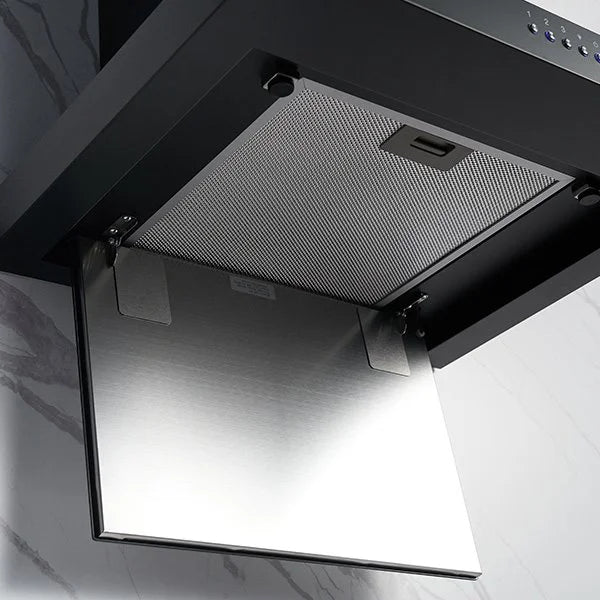 Omega 60cm Canopy Rangehood Black ORC60MB