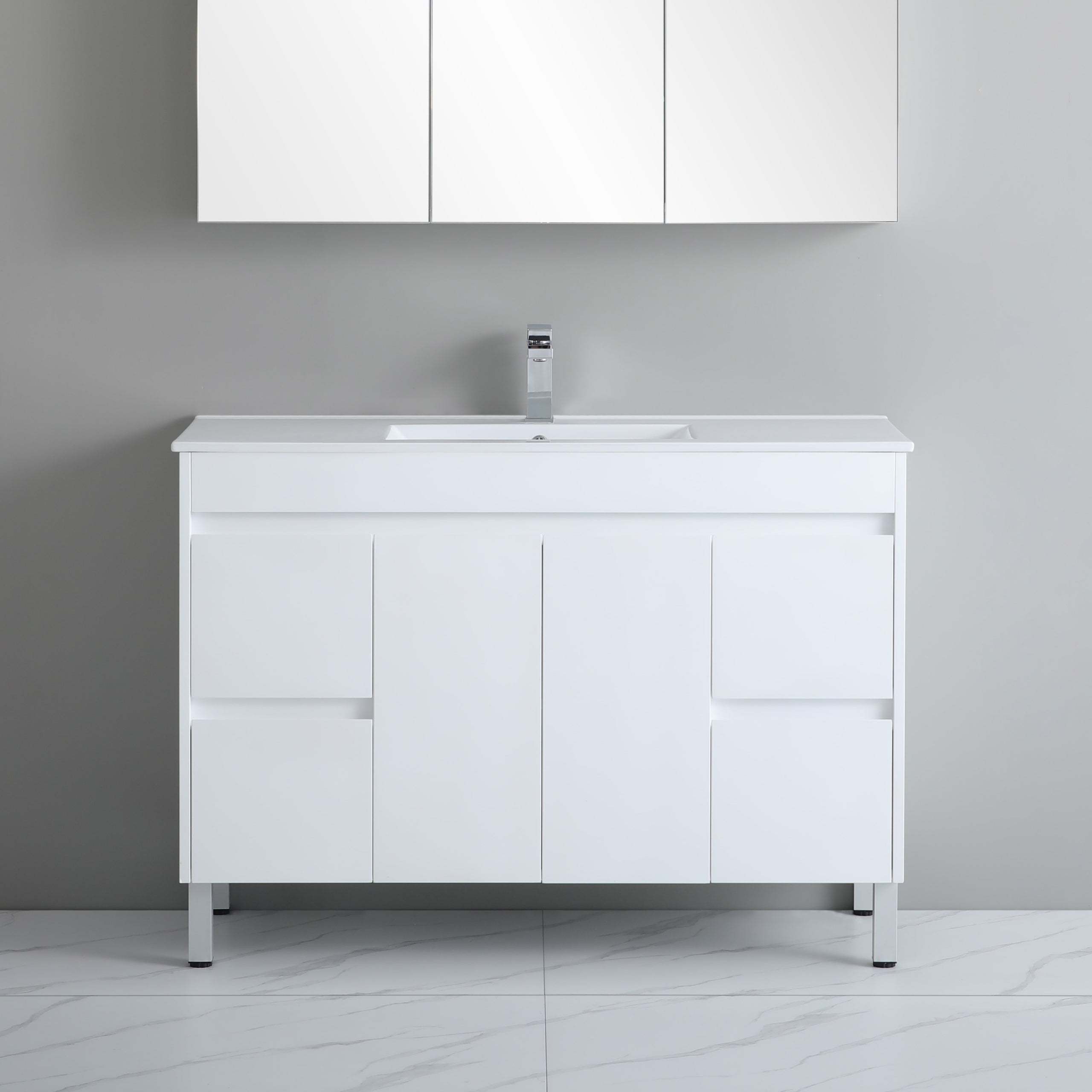 Polar 1200mm PVC Freestanding Vanity