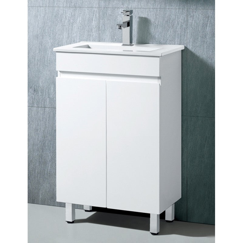 600 x 390mm PVC Ensuite Vanity Gloss White