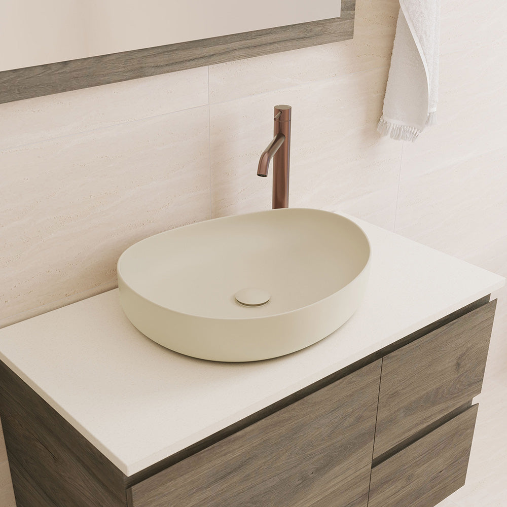 Fienza Pebble Medium Above Counter Ceramic Basin RB487