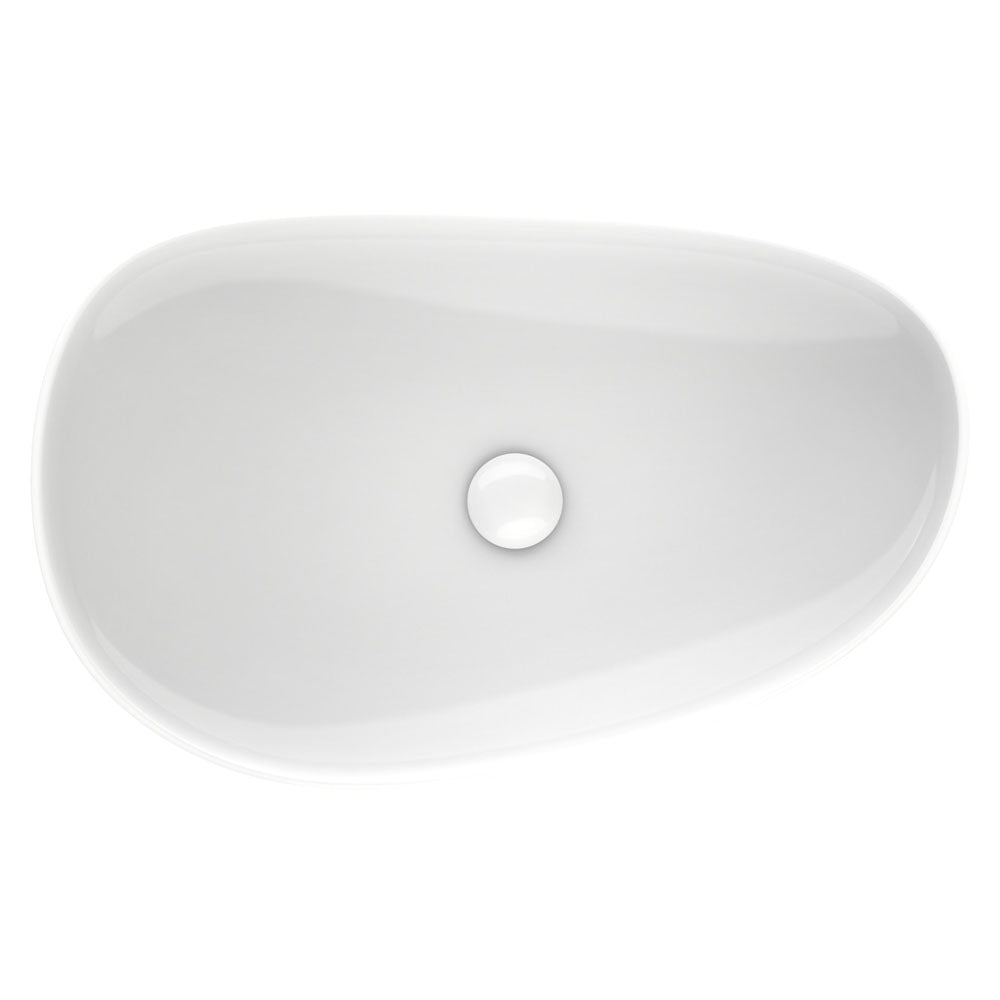 Fienza Pebble Large Above Counter Ceramic Basin RB489