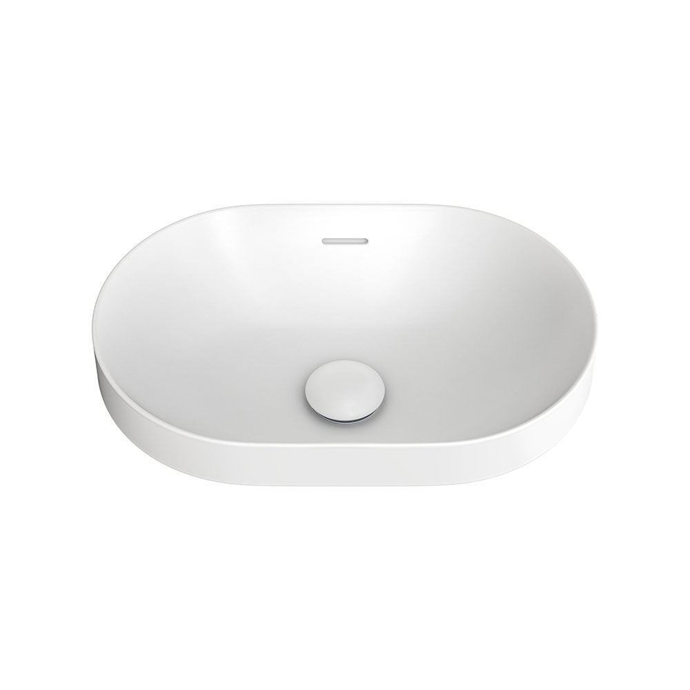 Fienza Aluca Pill Semi-Inset Counter Ceramic Basin RB530