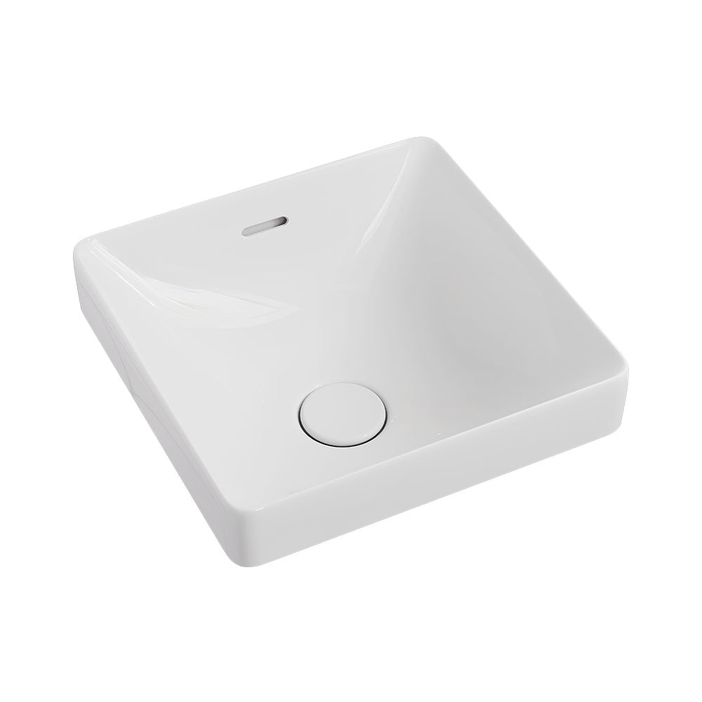 Fienza Aluca SquareSemi-Inset Counter Ceramic Basin RB533