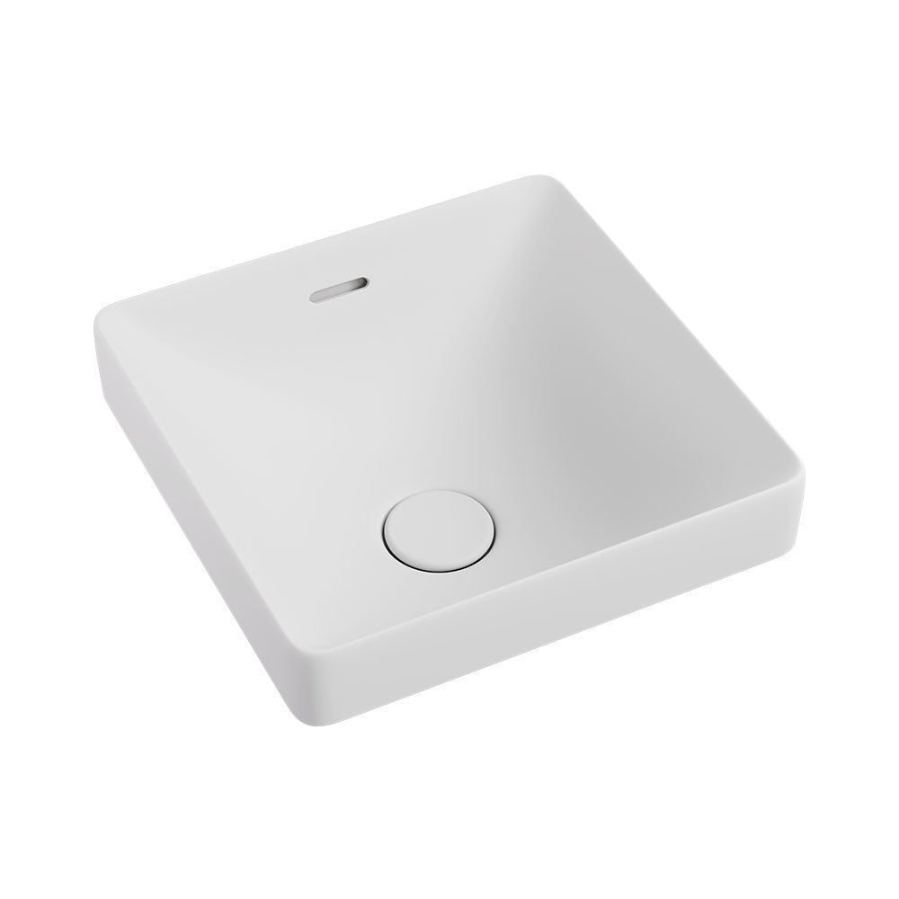 Fienza Aluca SquareSemi-Inset Counter Ceramic Basin RB533