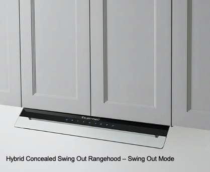 Kleenmaid Hybrid Concealed Swing-out Rangehood RHSOG