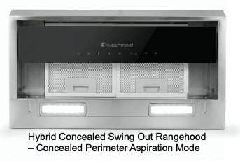 Kleenmaid Hybrid Concealed Swing-out Rangehood RHSOG