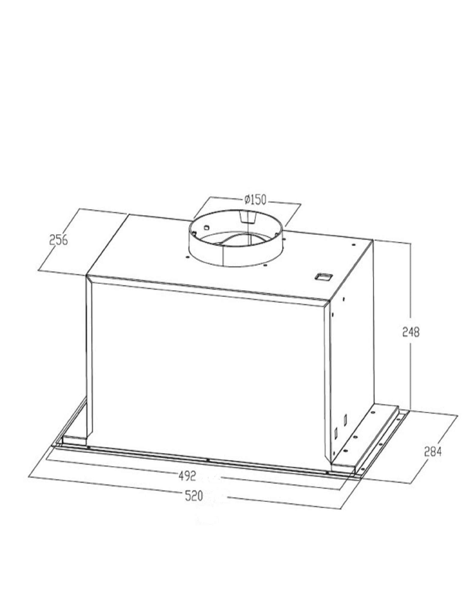 Kleenmaid 60cm Black Undermount Rangehood RHUC61K