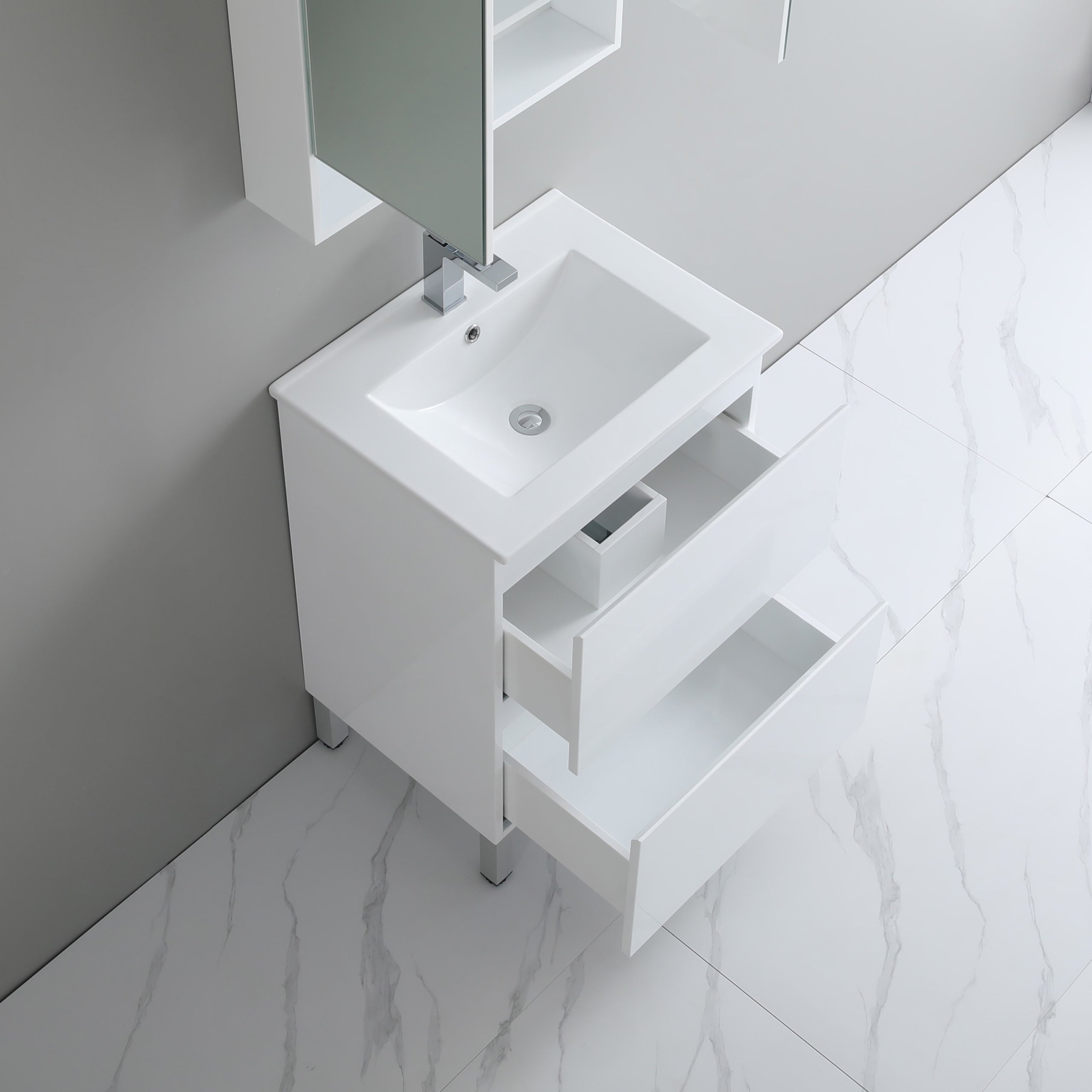 Riva 750mm PVC Freestanding Vanity