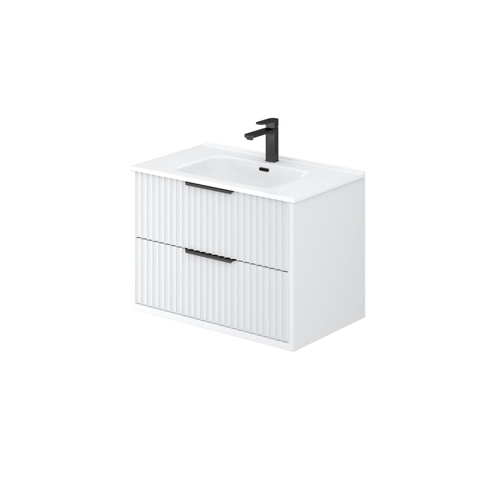 Ceto Rome 750mm Wall Hung Vanity Cabinet ROM74-W-MW