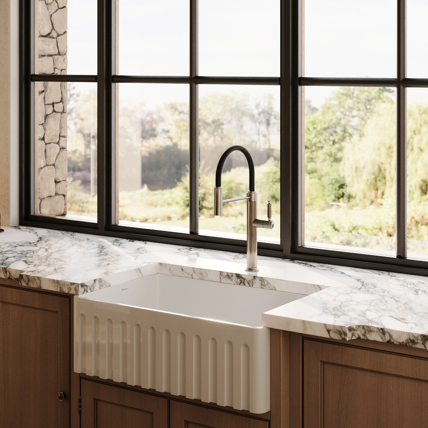 Oliveri Sicily Fireclay Farmhouse Sink SC-WH1982U