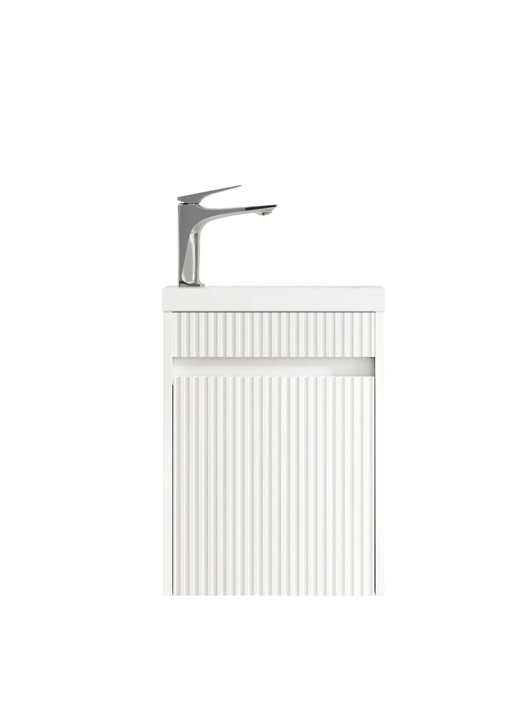 Otti Mini Ensuite Wall Hung Vanity 400mm Matte White
