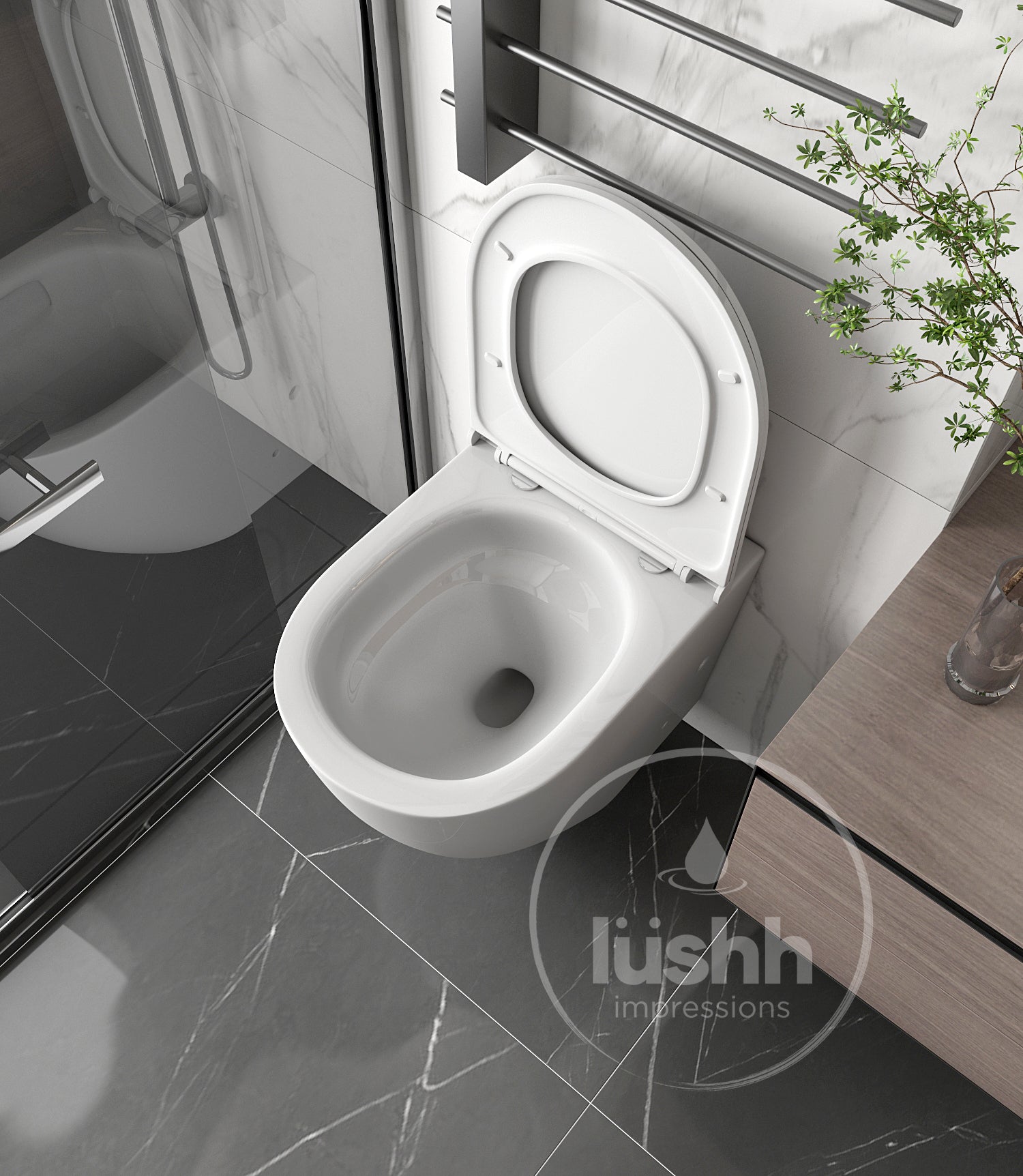 Lushh Sequoia In-wall Wall Faced Pan LS-SQ-WF-77