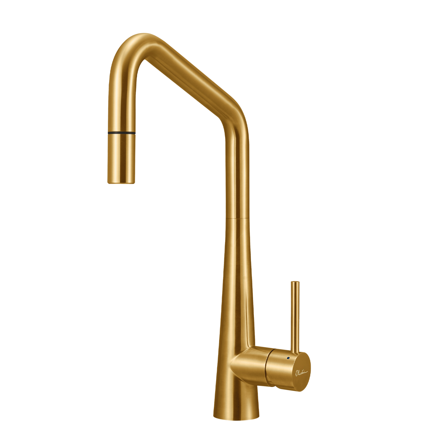 Oliveri Essente 316 Stainless Steel Square Goose Neck Mixer Pull Out Mixer SS31675