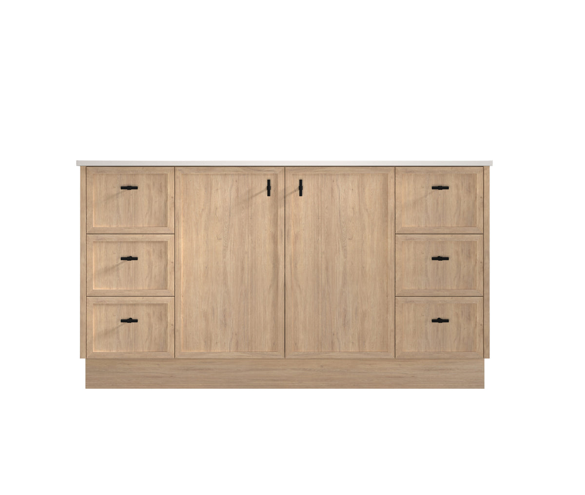 ABS 1500mm Tofino Coastal Oak Shaker Single Bowl Vanity