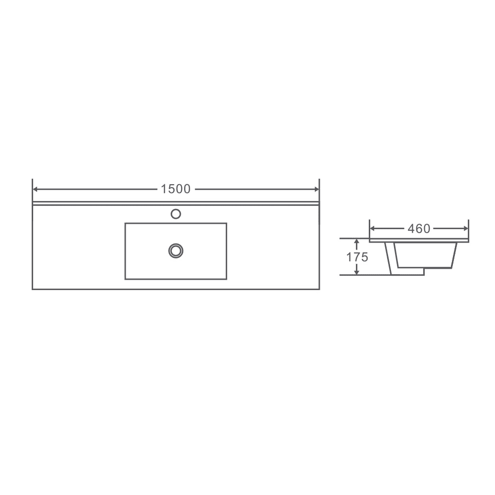 Mercio Bella 1500mm Floor Standing Vanity