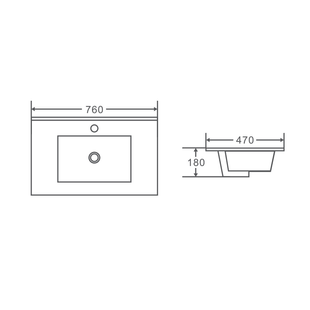 Mercio Bella 750mm Floor Standing Vanity