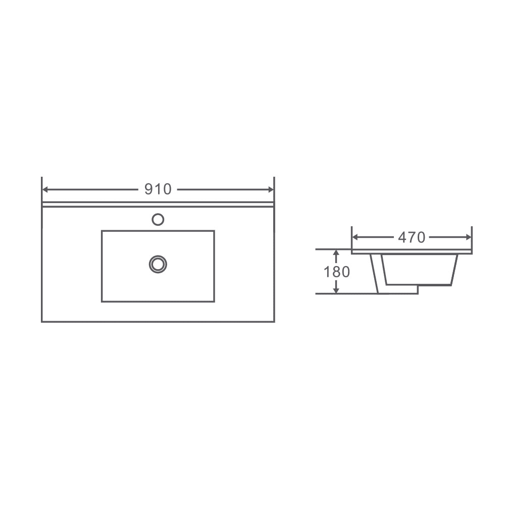 Mercio Bella 900mm Floor Standing Vanity