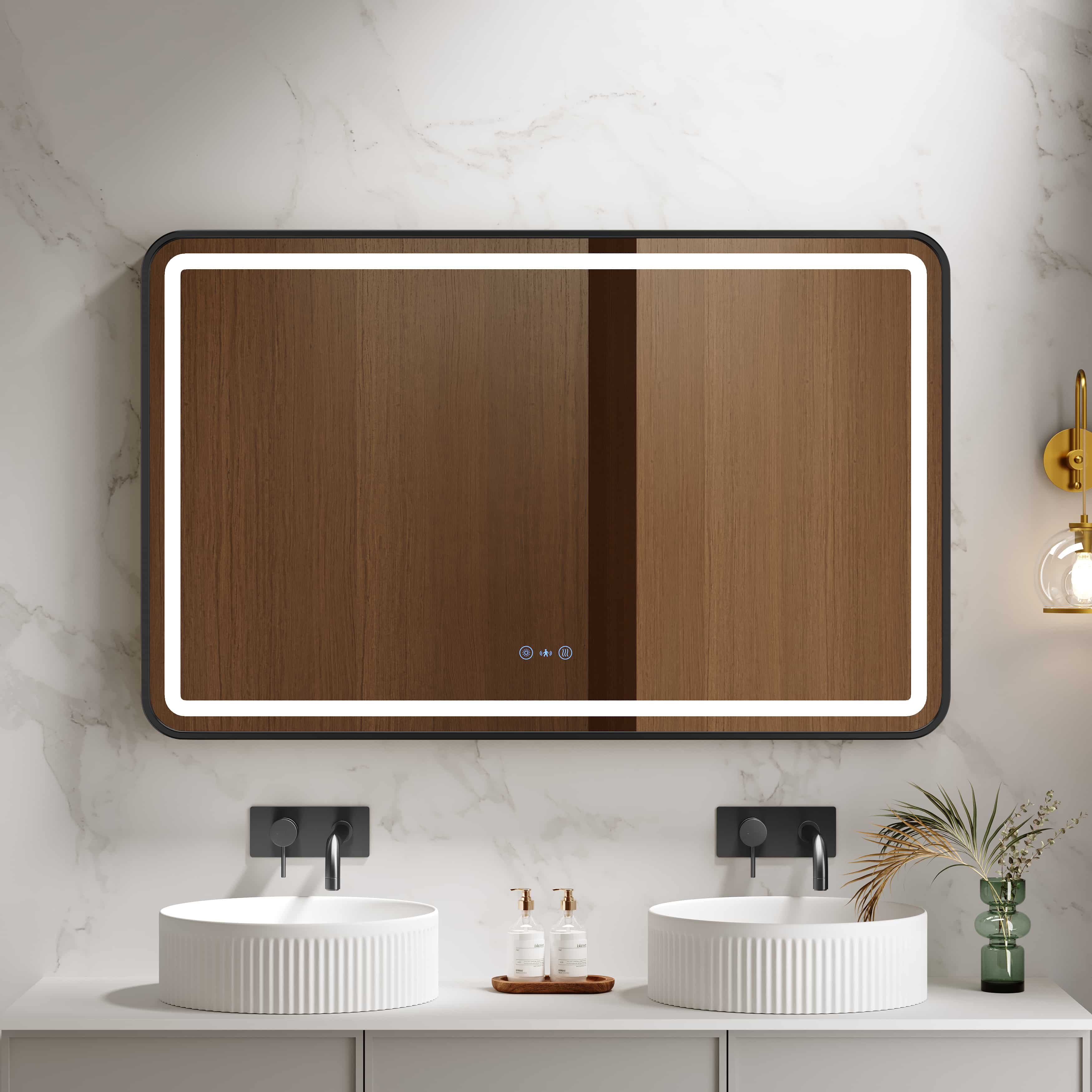 Mercio Venus 1200 x 750mm Framed LED Mirror