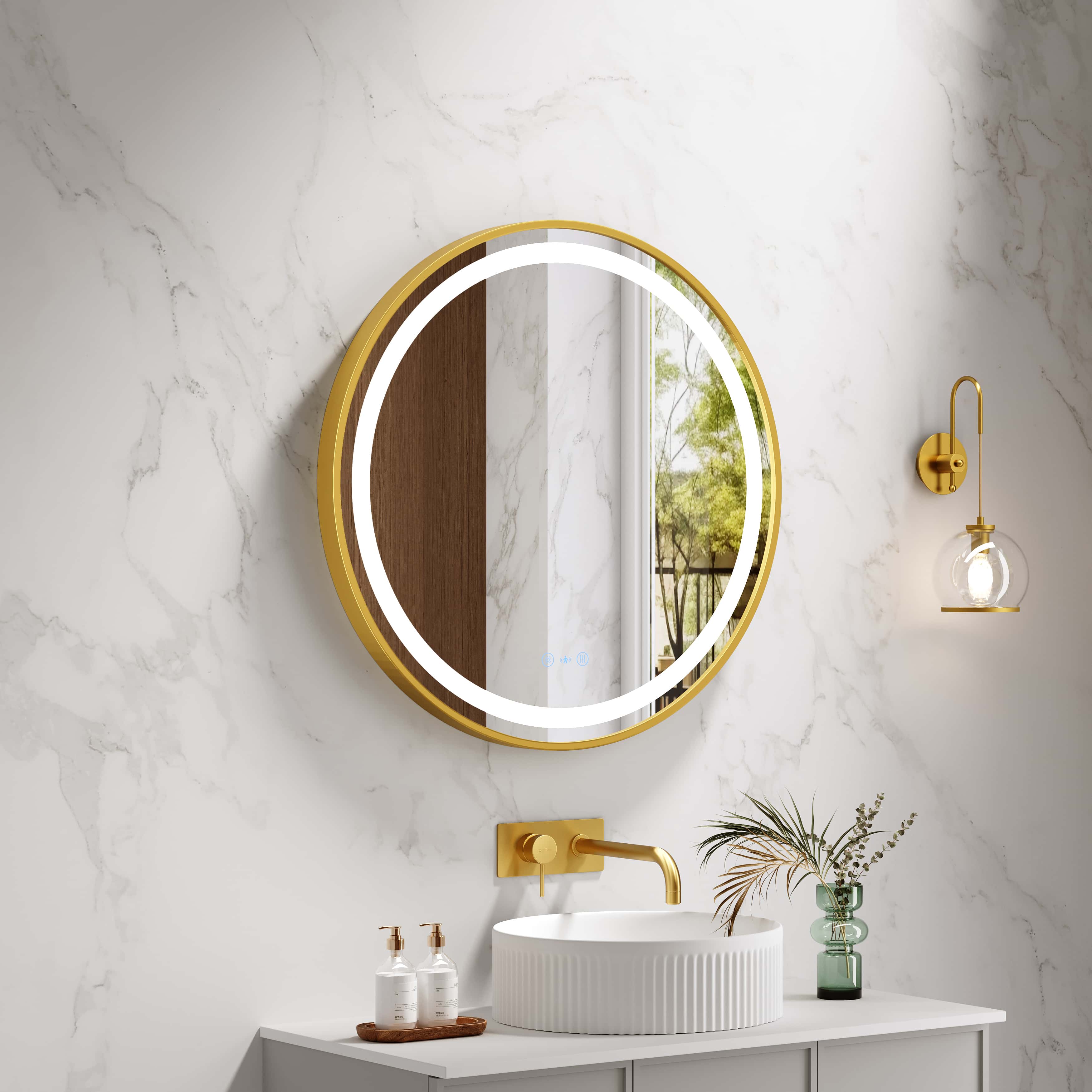 Mercio Venus 900mm Round Framed LED Mirror