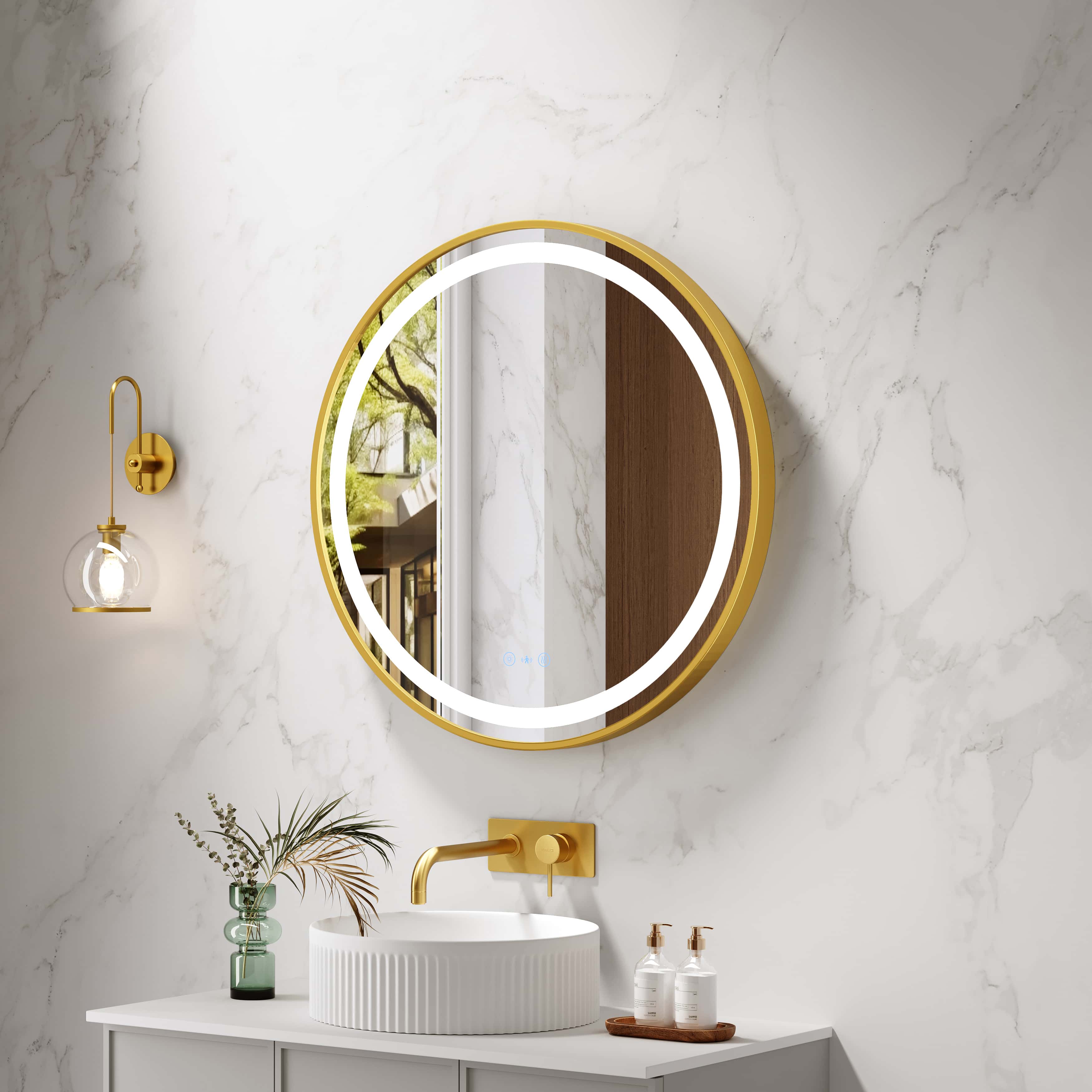 Mercio Venus 900mm Round Framed LED Mirror