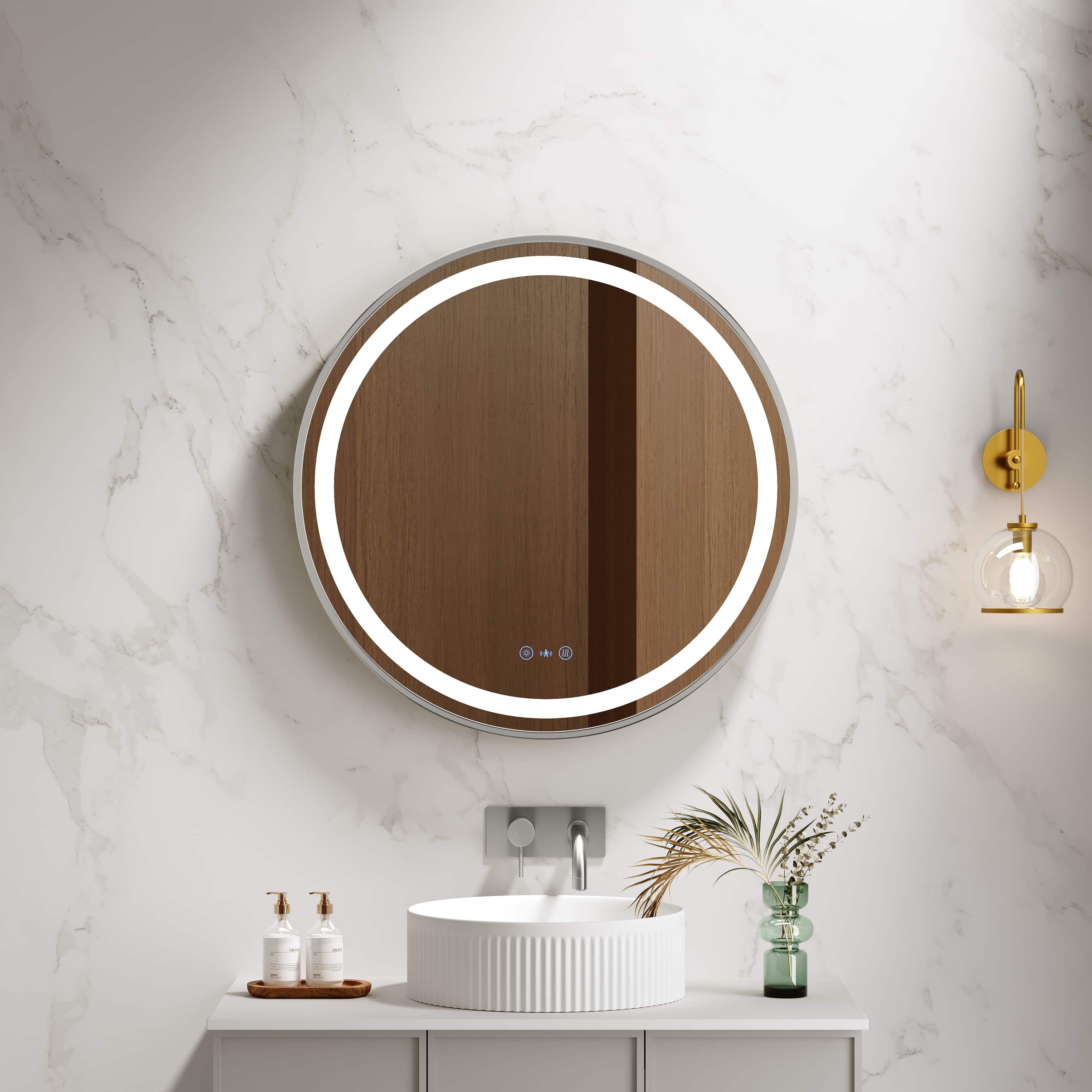 Mercio Venus 900mm Round Framed LED Mirror